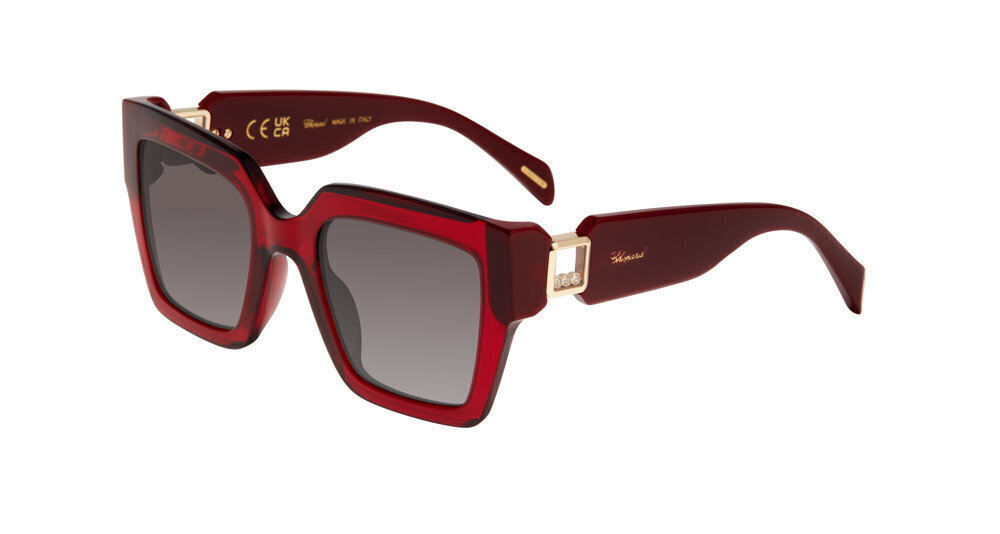 CHOPARD SUN SCH417S Sunglasses TRANSP-DARK BORDEAUX (0954) 52mm